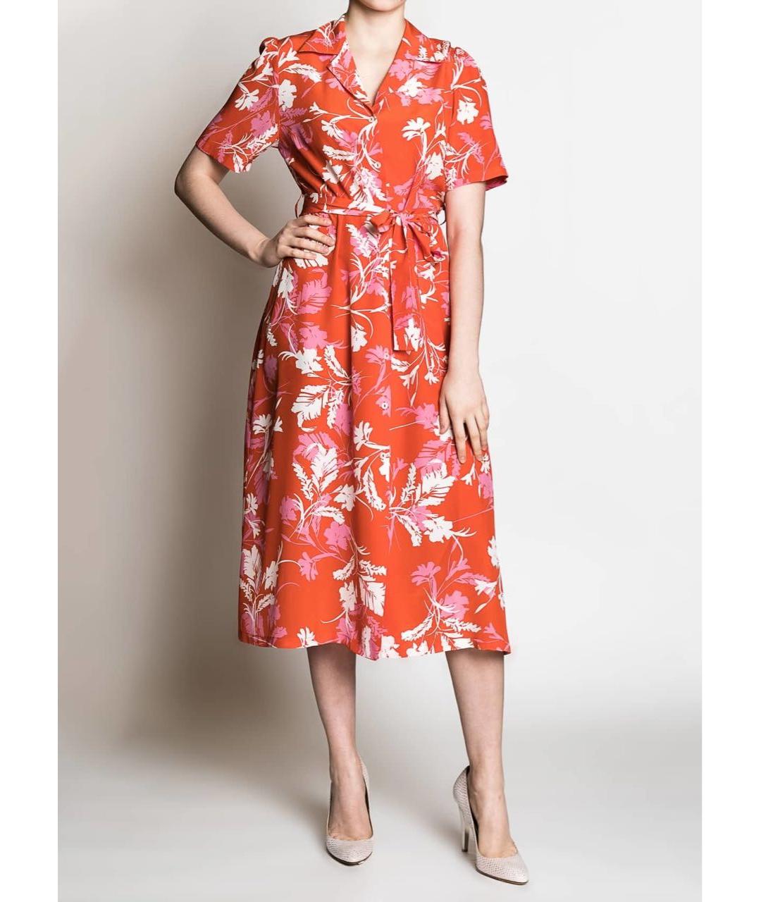 P.A.R.O.S.H. Красное шелковое повседневное платье, фото 4