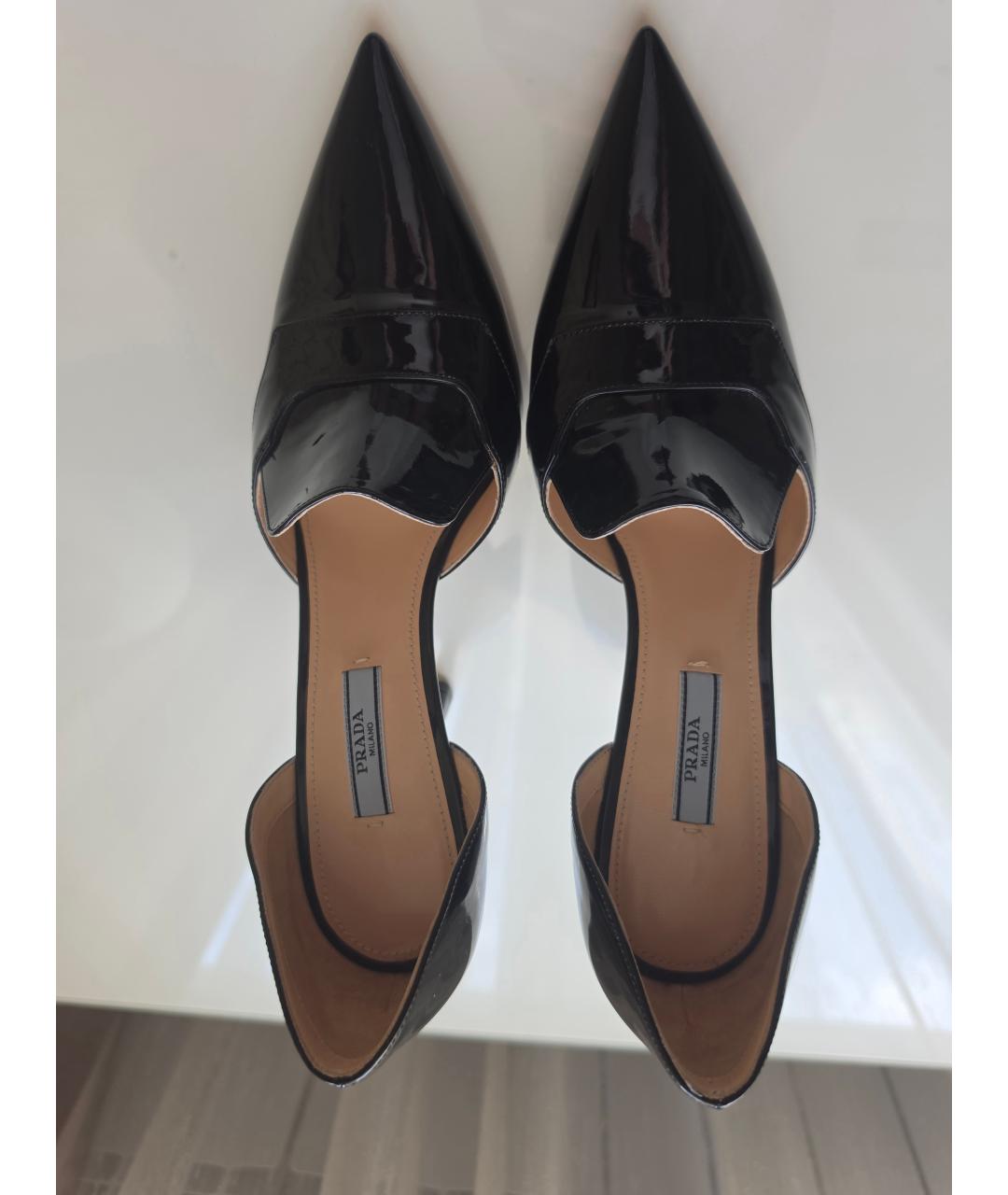 PRADA Черные туфли из лакированной кожи, фото 3