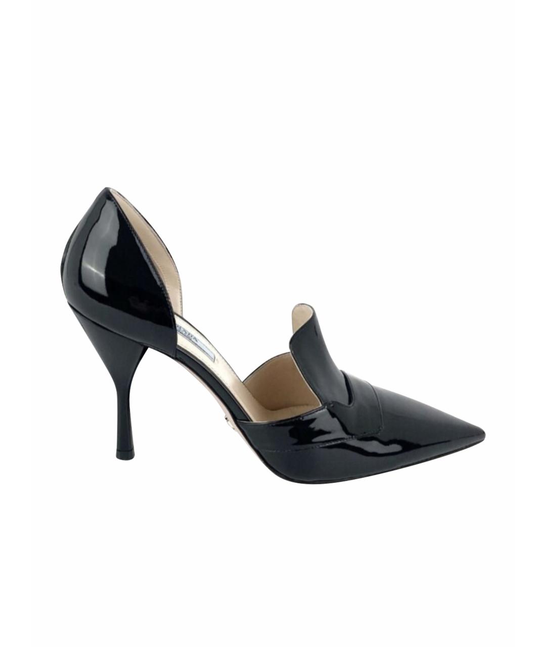 PRADA Черные туфли из лакированной кожи, фото 1