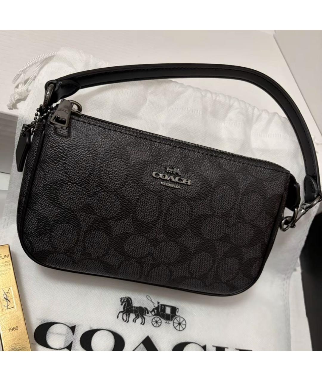 COACH Серая сумка через плечо, фото 6