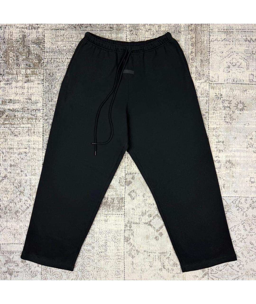 FEAR OF GOD ESSENTIALS Черные хлопко-эластановые повседневные брюки, фото 7