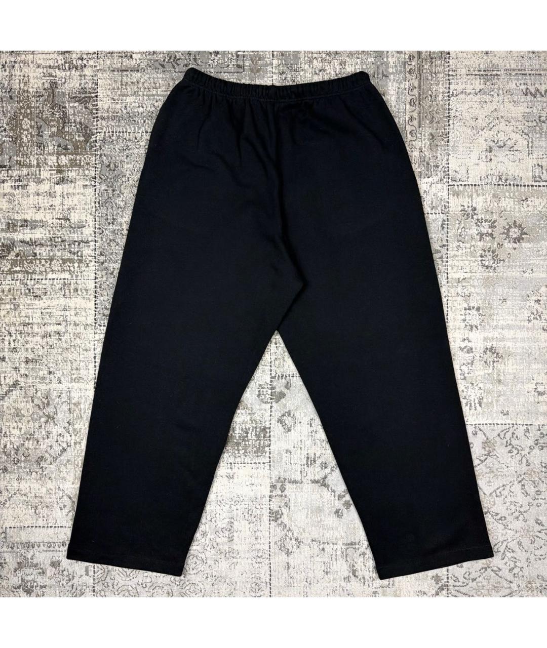 FEAR OF GOD ESSENTIALS Черные хлопко-эластановые повседневные брюки, фото 2