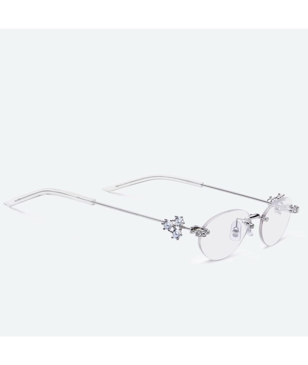 GENTLE MONSTER Серебряные металлические солнцезащитные очки, фото 2