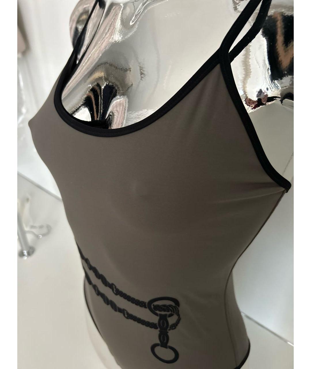 HERMES Антрацитовый полиамидовый купальник, фото 2