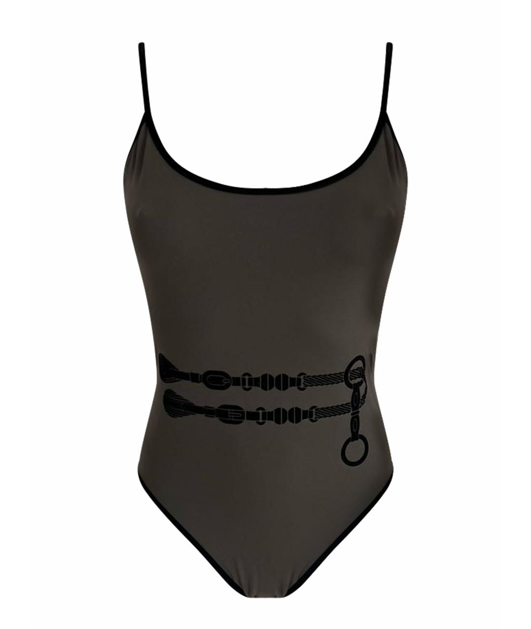 HERMES Антрацитовый полиамидовый купальник, фото 1