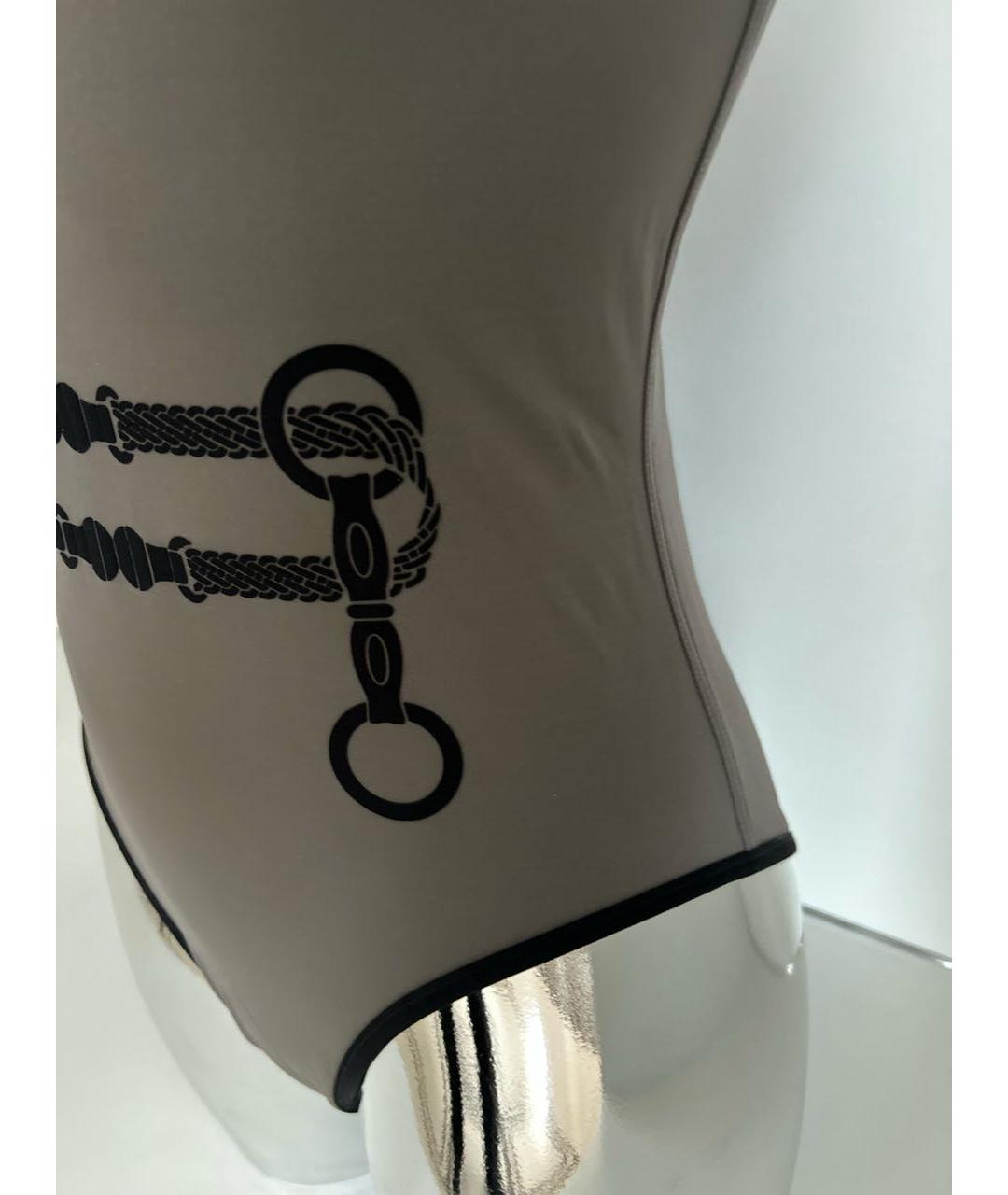 HERMES Антрацитовый полиамидовый купальник, фото 3