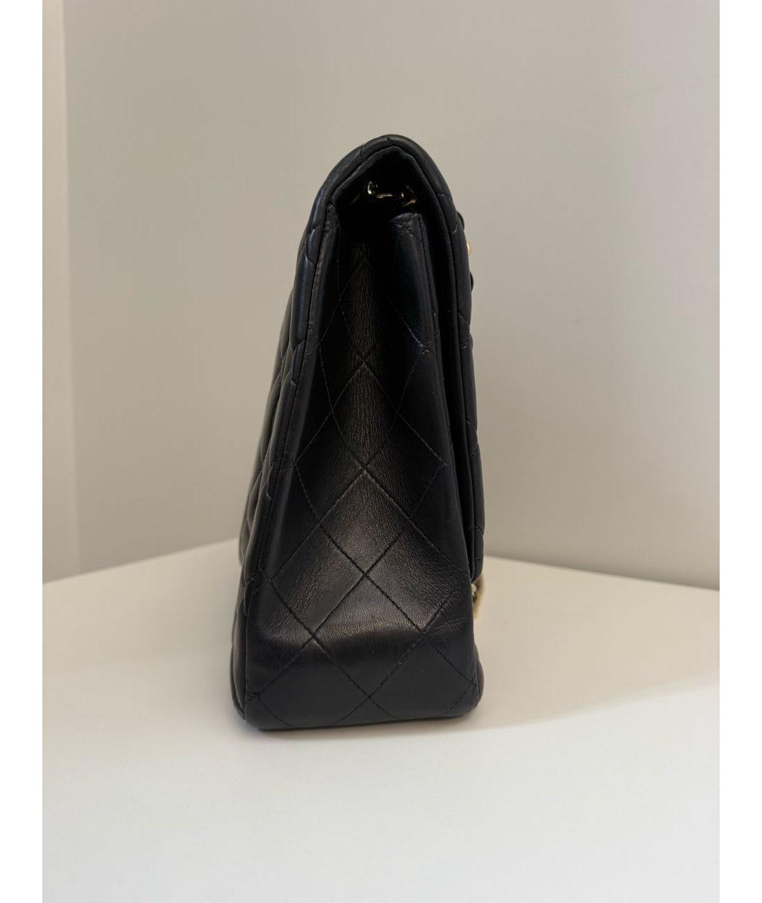 CHANEL Черная кожаная сумка через плечо, фото 5