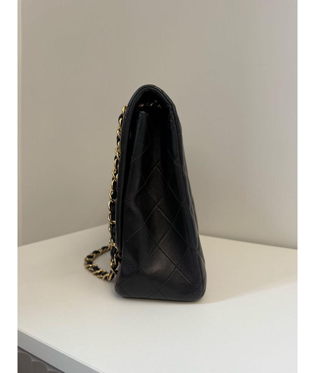 CHANEL Черная кожаная сумка через плечо, фото 4