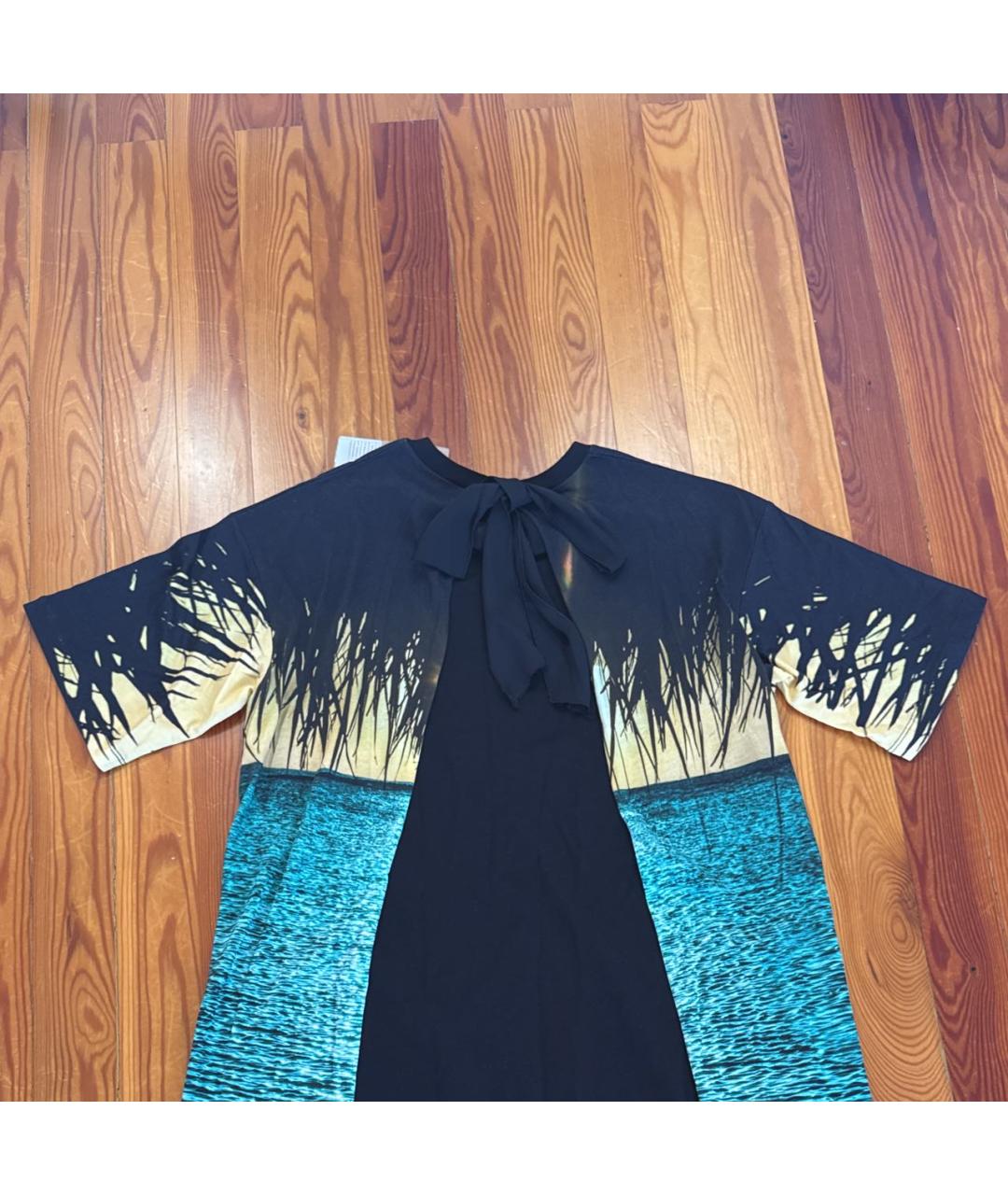 NO. 21 Мульти хлопко-эластановое платье, фото 3