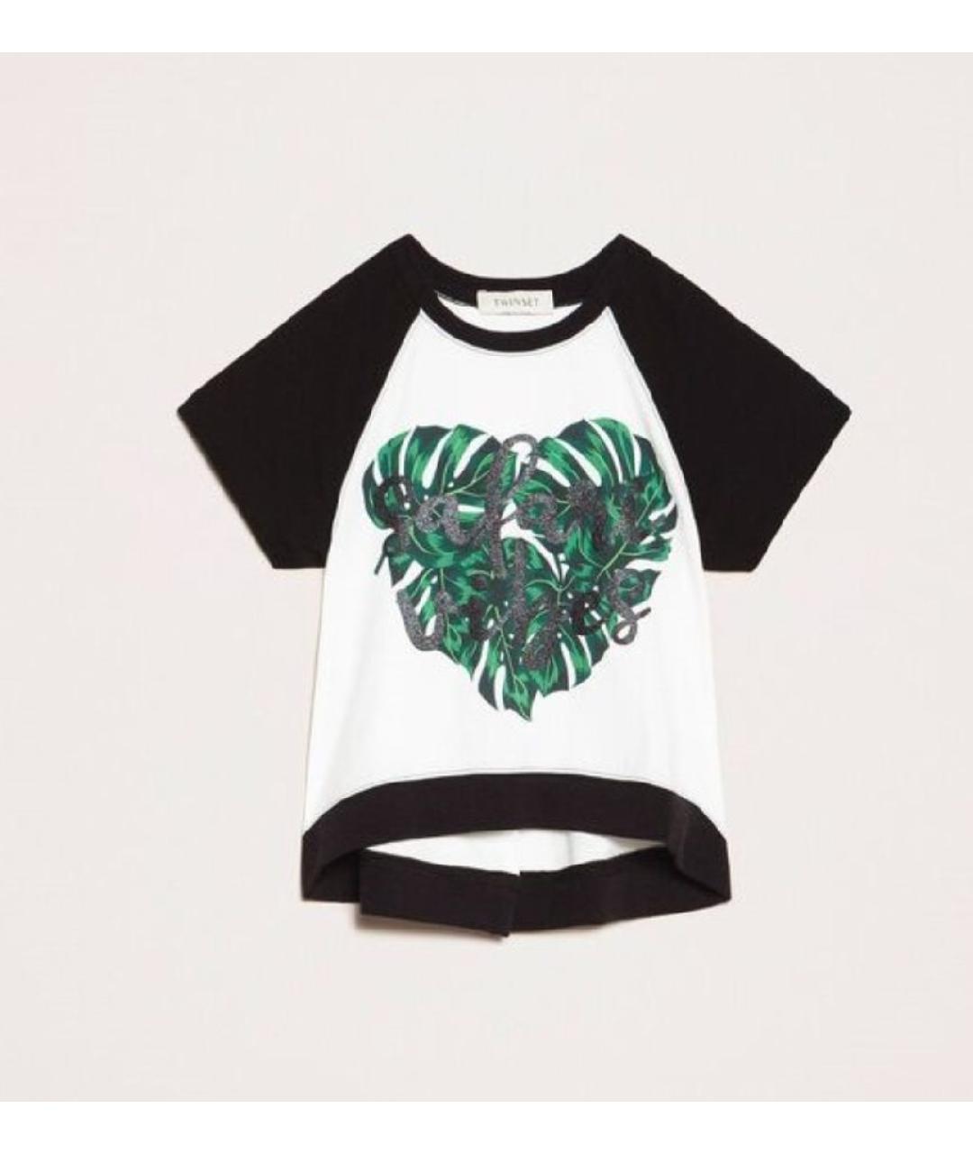 TWIN-SET Белый хлопковый детская футболка / топ, фото 3