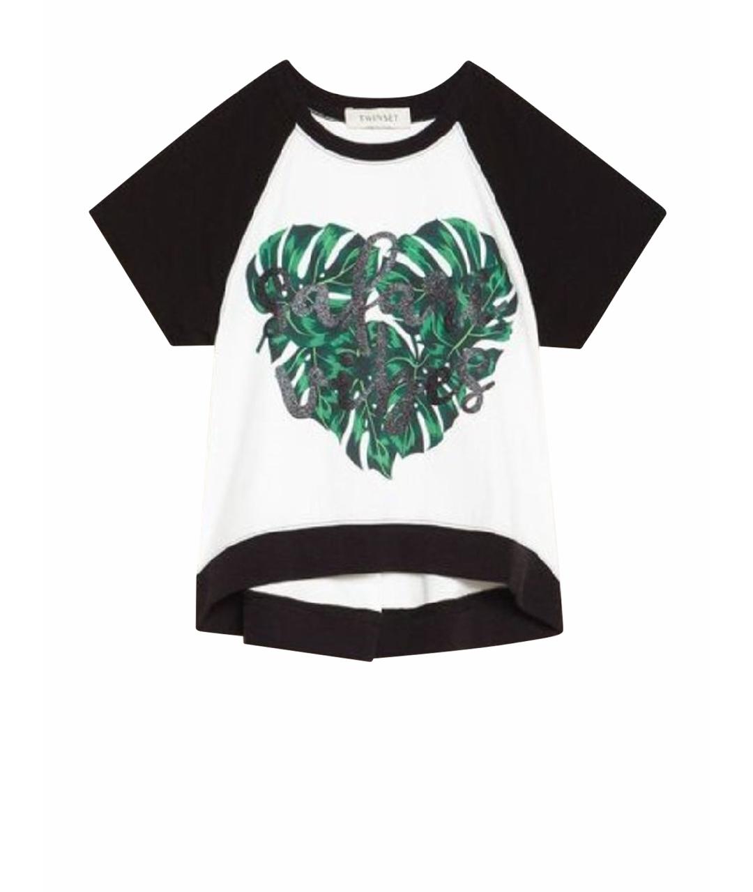 TWIN-SET Белый хлопковый детская футболка / топ, фото 1