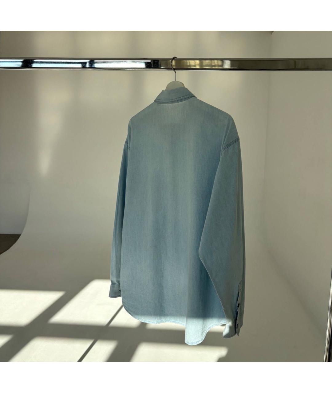 VERSACE JEANS COUTURE Голубая хлопковая рубашка, фото 6