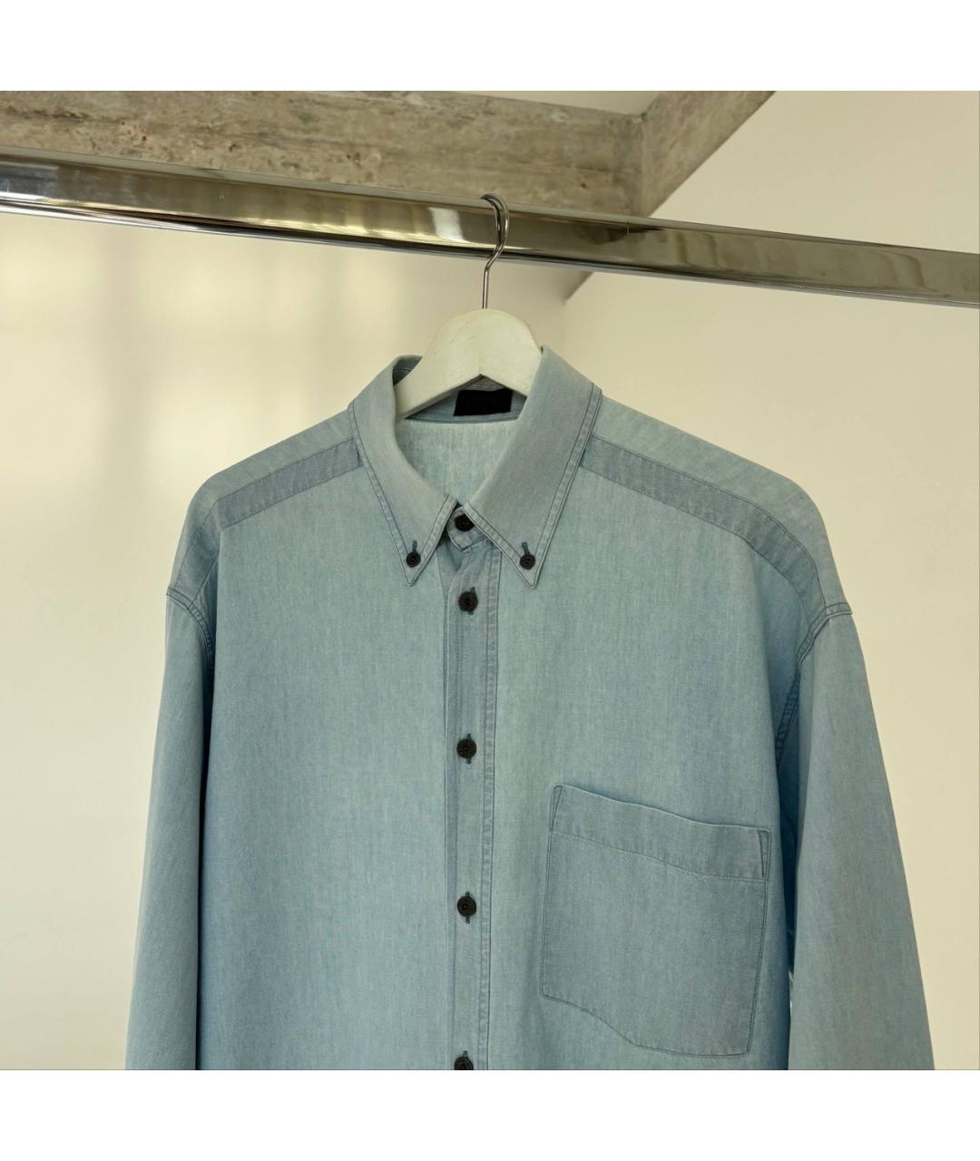 VERSACE JEANS COUTURE Голубая хлопковая рубашка, фото 5