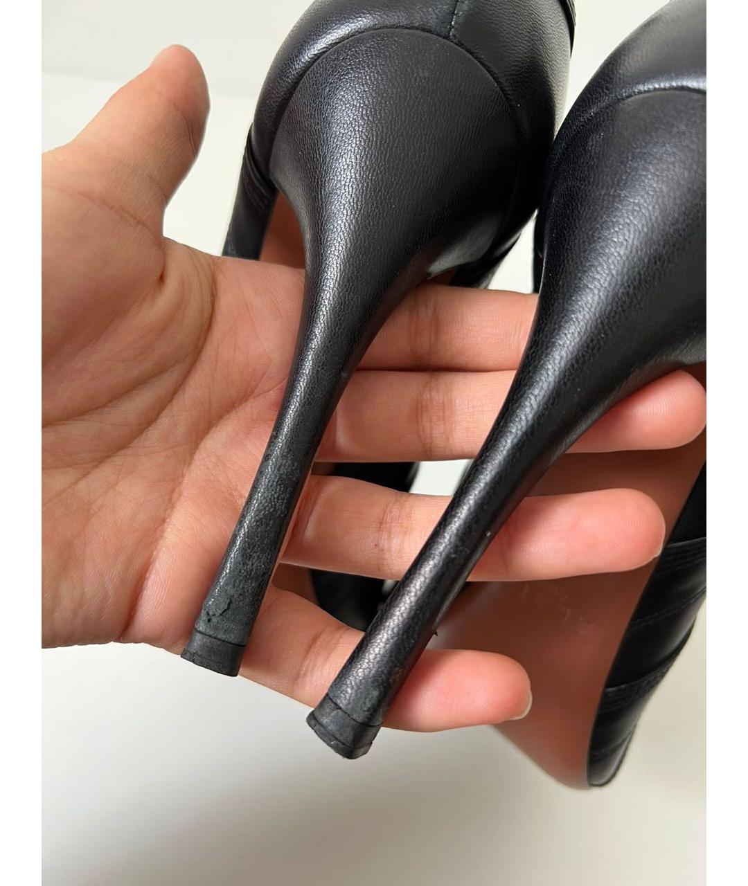ALAIA Черные кожаные ботильоны, фото 5