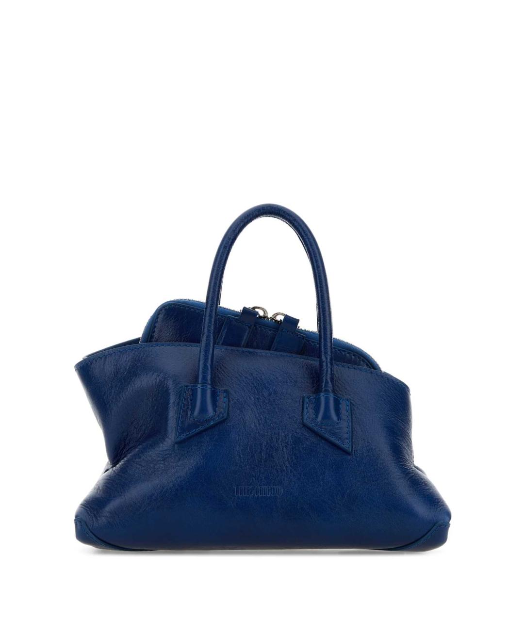 THE ATTICO Синяя кожаная сумка тоут, фото 1