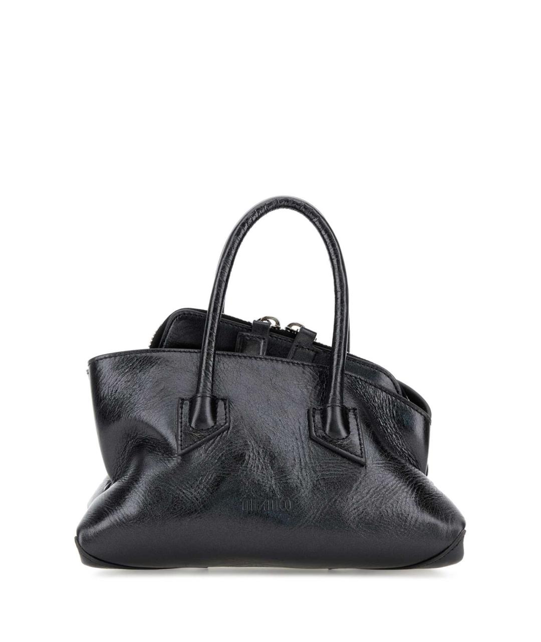 THE ATTICO Серая кожаная сумка тоут, фото 1