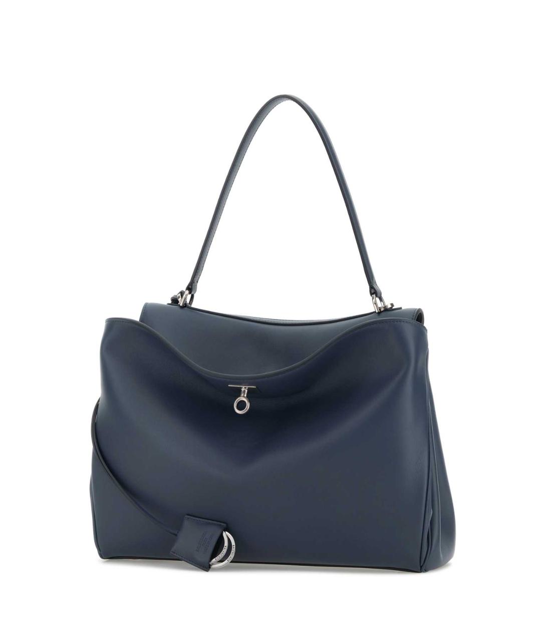 BALENCIAGA Синяя кожаная сумка тоут, фото 2