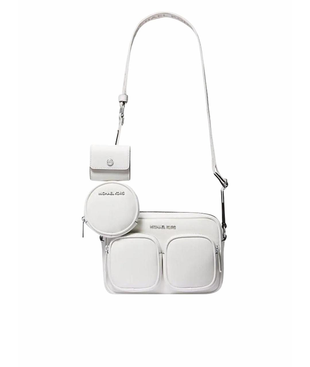 MICHAEL KORS Белая кожаная сумка через плечо, фото 1