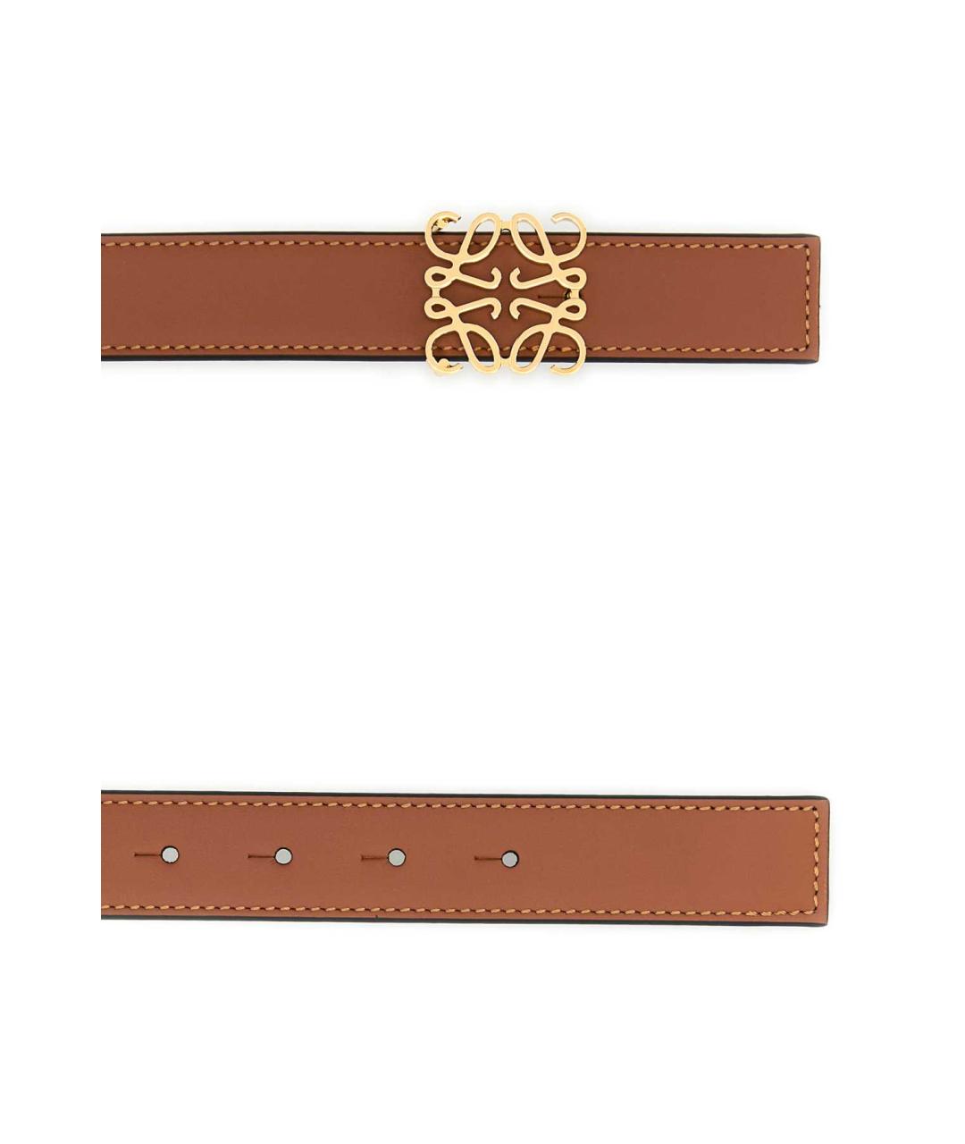 LOEWE Коричневый кожаный ремень, фото 2
