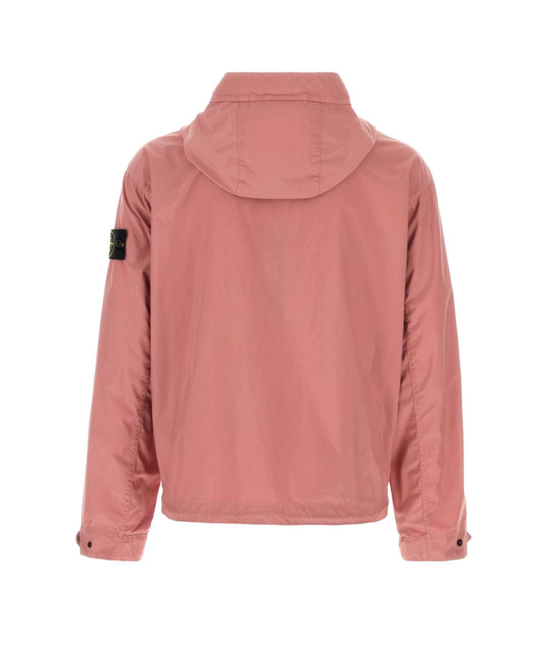 STONE ISLAND Розовая полиэстеровая куртка, фото 2