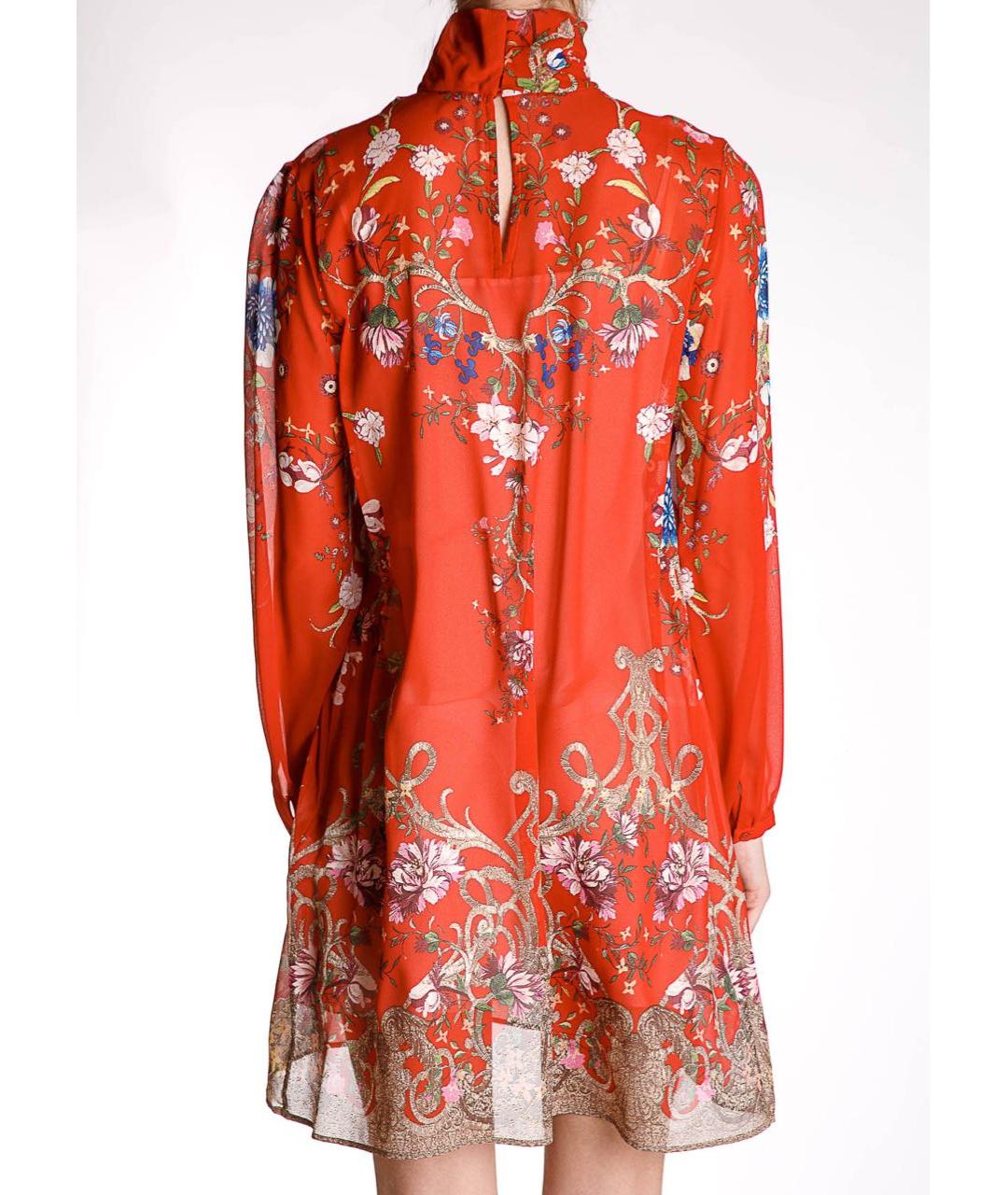 ROBERTO CAVALLI Красное шелковое вечернее платье, фото 3