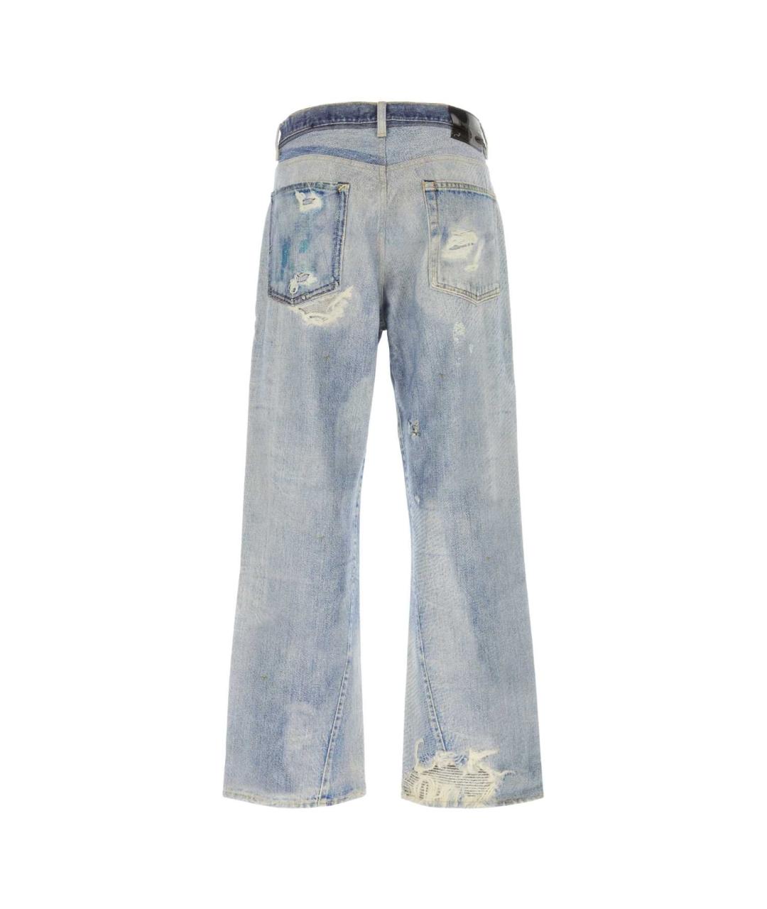 OUR LEGACY Голубые хлопковые прямые джинсы, фото 2