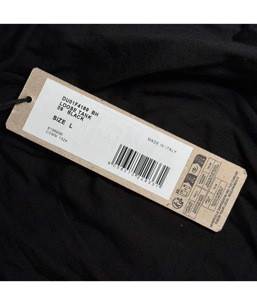 RICK OWENS Черная майка, фото 7