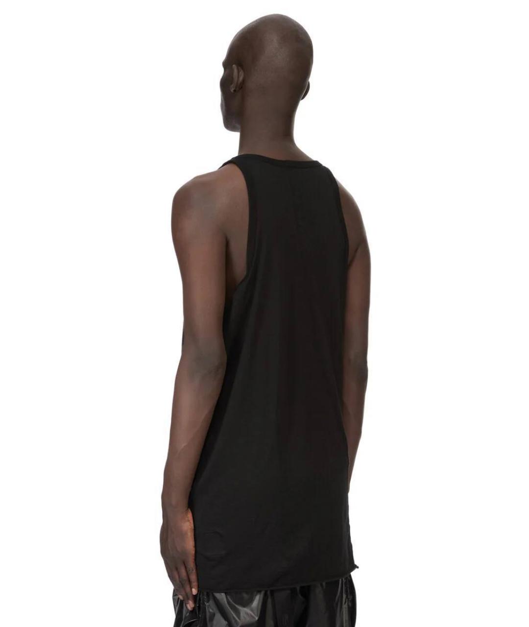 RICK OWENS Черная майка, фото 4