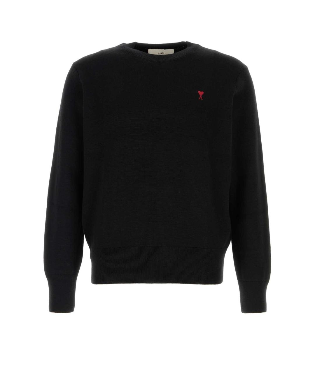 Ami Paris Черный шерстяной джемпер / свитер, фото 1
