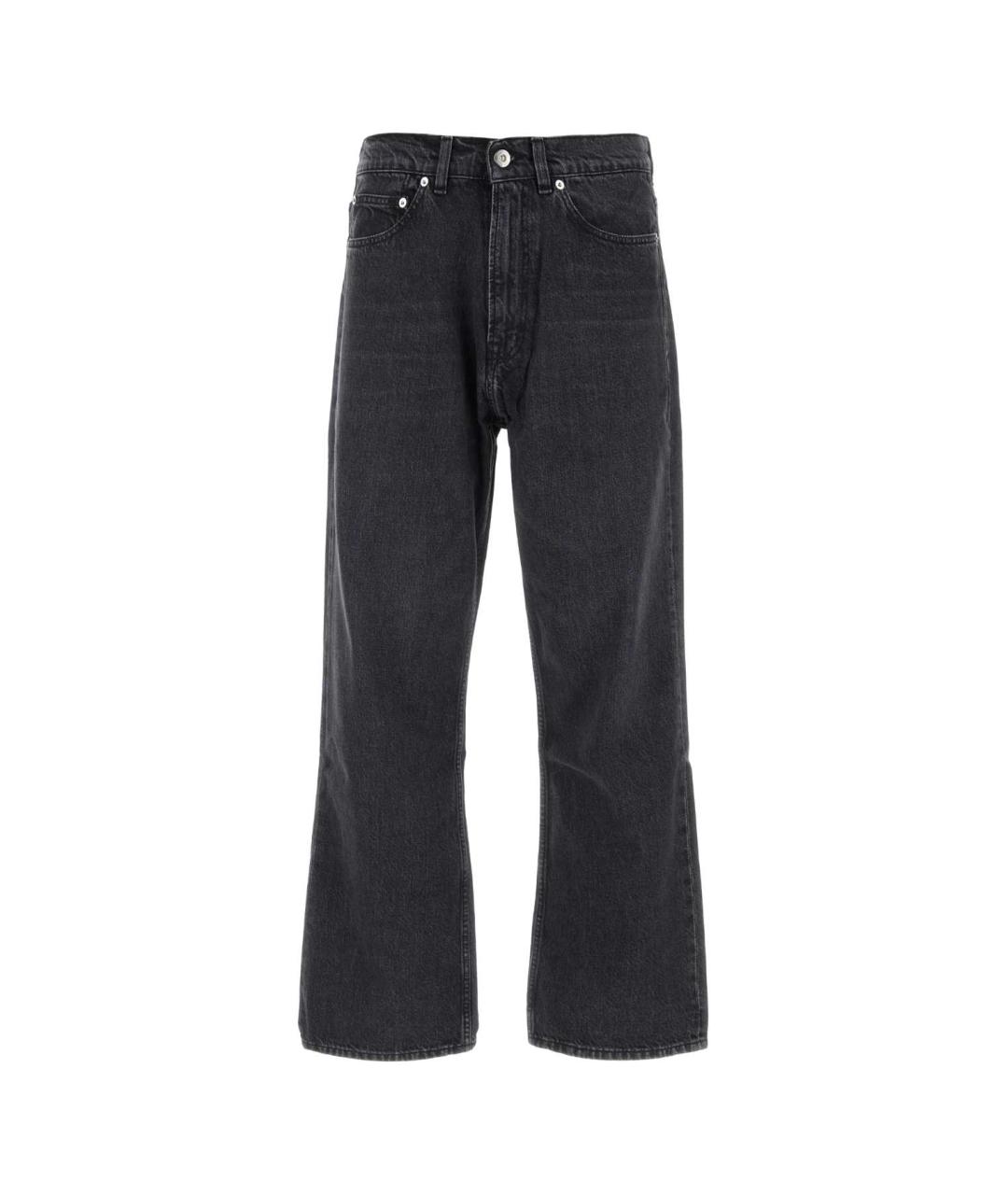 OUR LEGACY Серые хлопковые прямые джинсы, фото 1