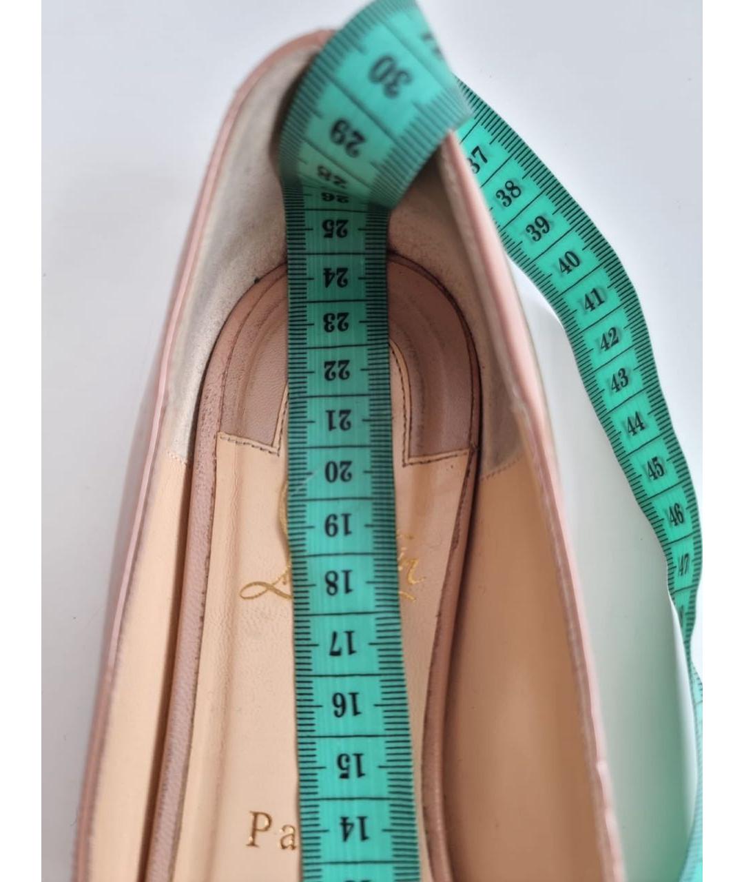 CHRISTIAN DIOR Бежевые балетки из лакированной кожи, фото 8