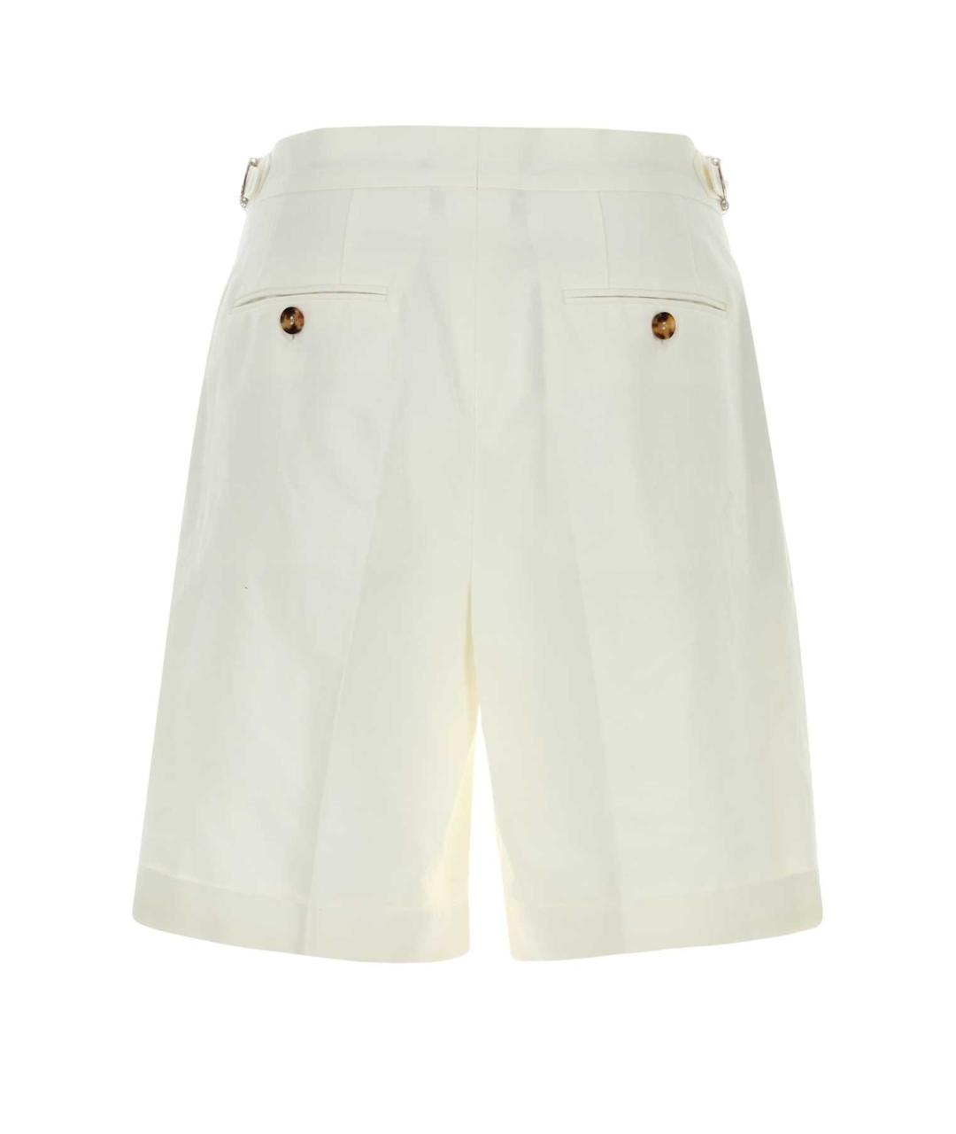 BRUNELLO CUCINELLI Белые хлопковые шорты, фото 2