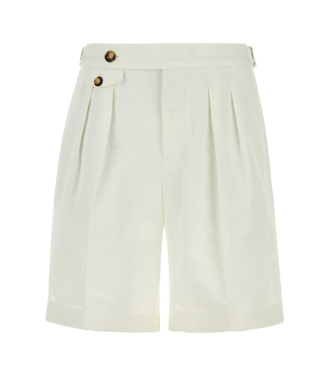 BRUNELLO CUCINELLI Белые хлопковые шорты, фото 1