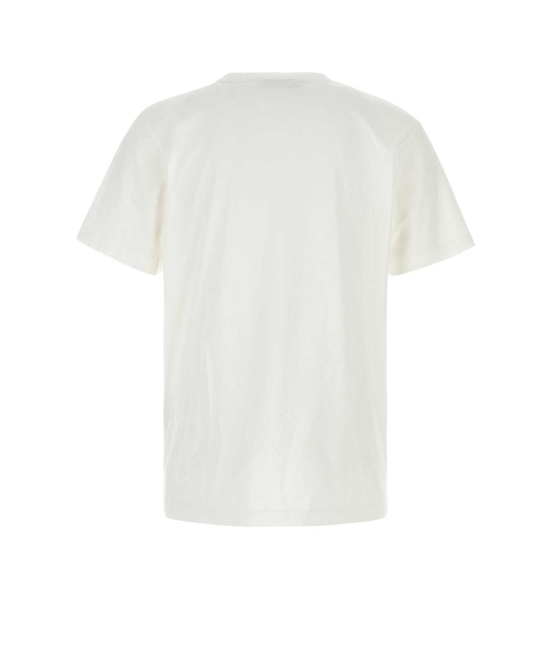 OFF-WHITE Белая хлопковая футболка, фото 2