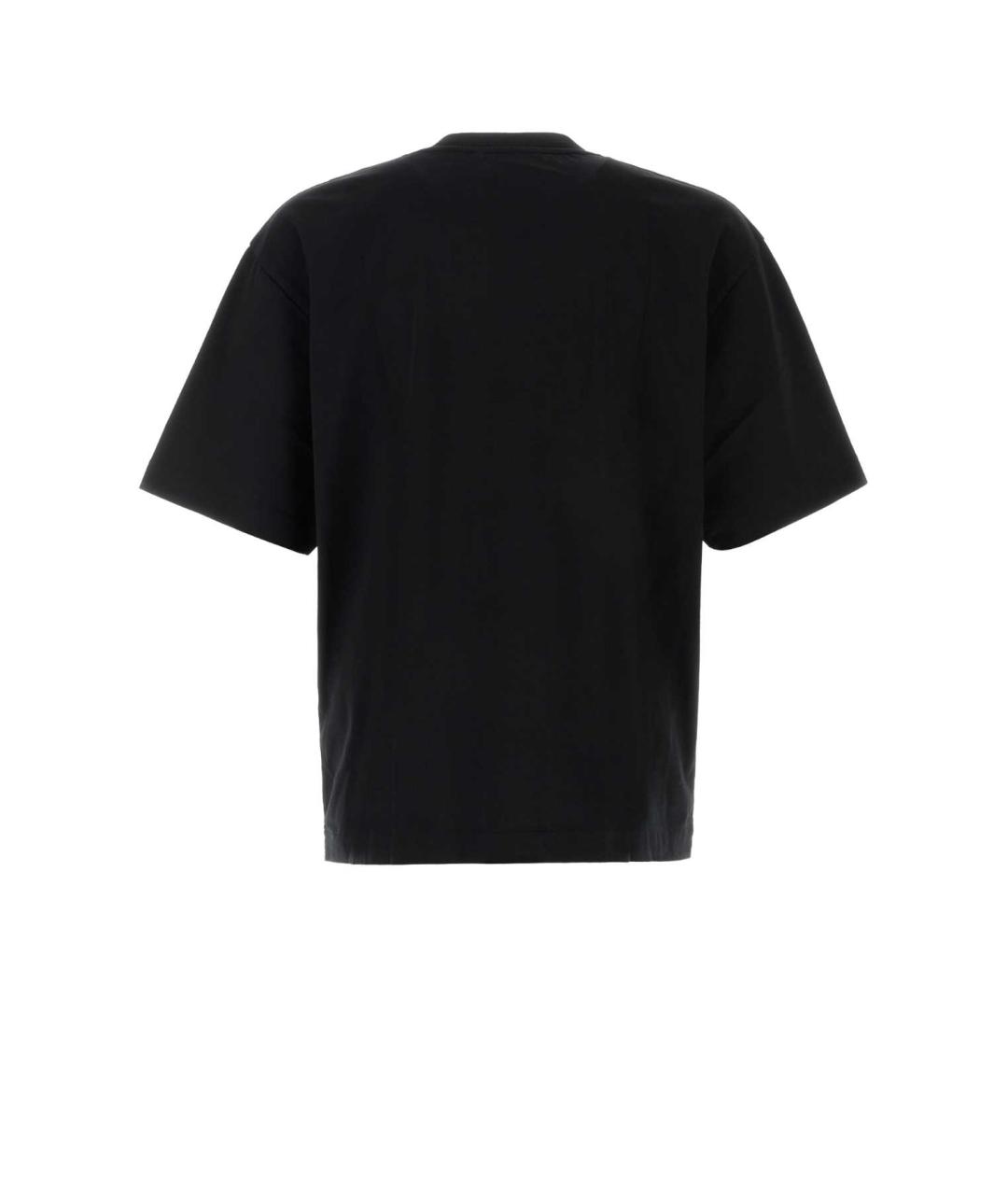 OFF-WHITE Черная хлопковая футболка, фото 2