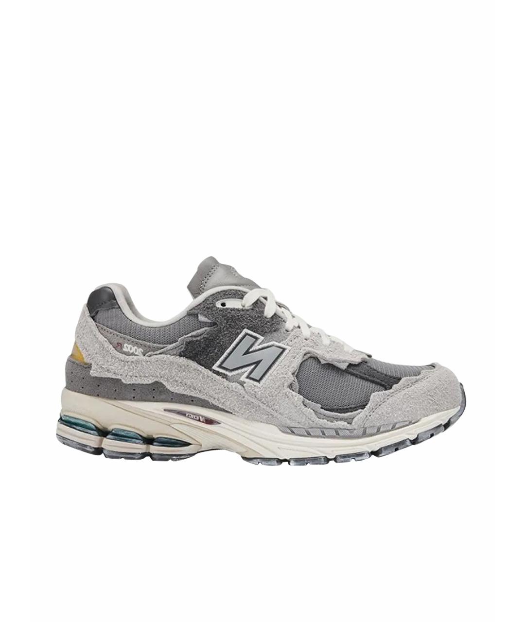 NEW BALANCE Серые замшевые низкие кроссовки / кеды, фото 1