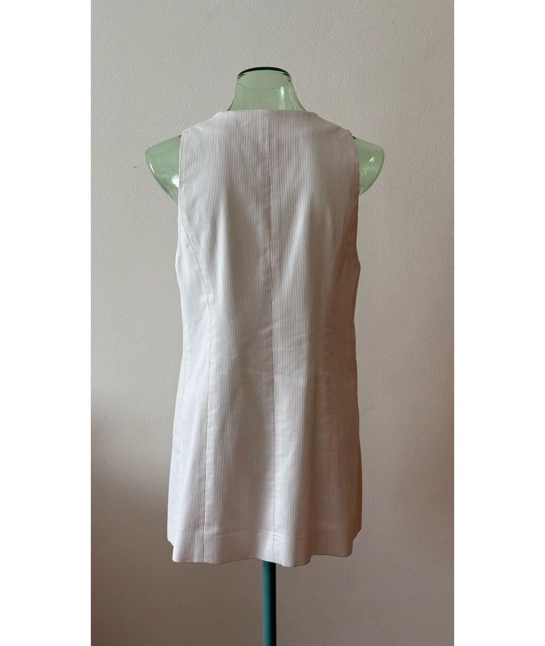 CHANEL Белый хлопковый жилет, фото 2