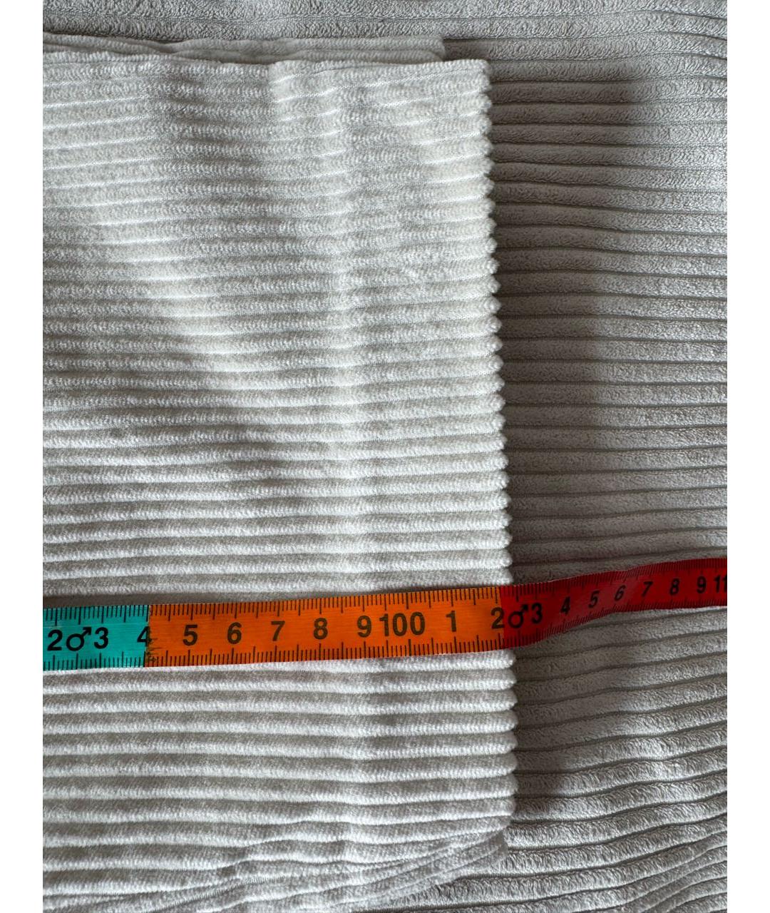 BRUNELLO CUCINELLI Бежевые хлопковые прямые брюки, фото 6