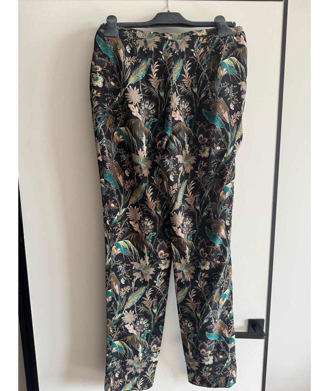 HERMES Мульти шелковые брюки узкие, фото 2