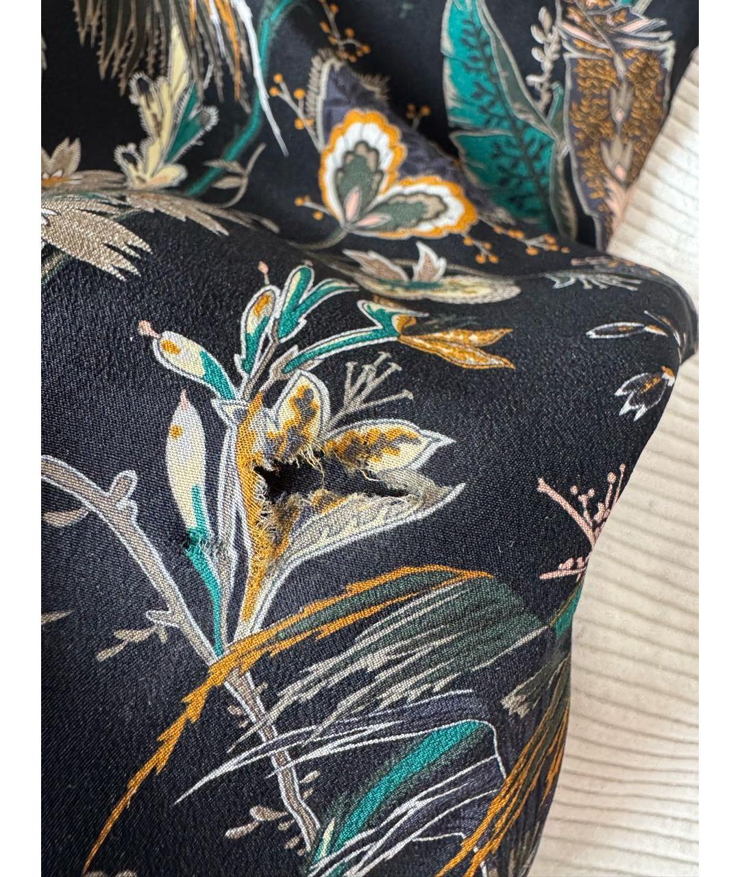 HERMES Мульти шелковые брюки узкие, фото 8