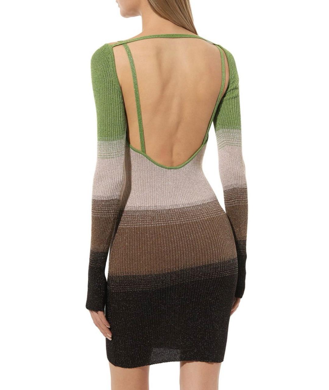 GCDS Мульти вискозное повседневное платье, фото 3