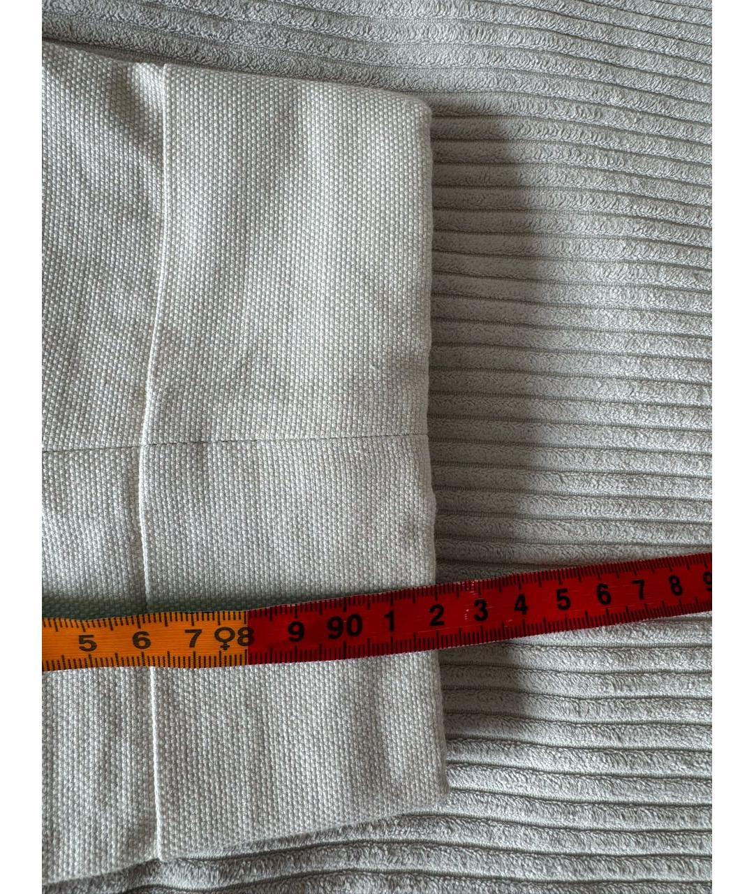 BRUNELLO CUCINELLI Бежевые льняные брюки узкие, фото 7