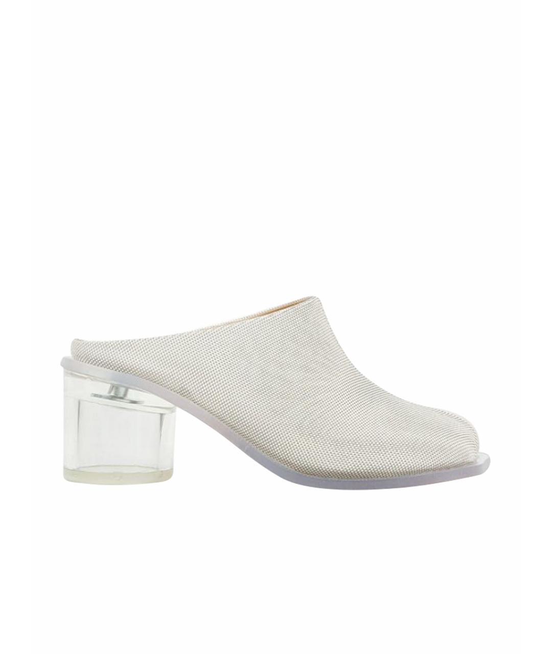 MM6 MAISON MARGIELA Серые текстильные сабо, фото 1