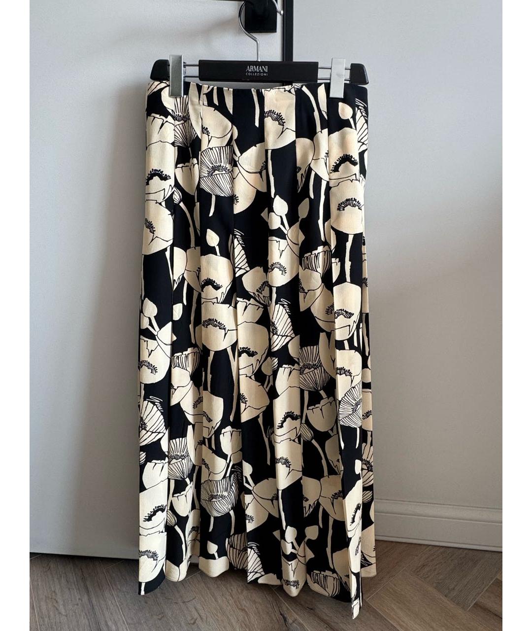 GUCCI Мульти шелковая юбка миди, фото 5