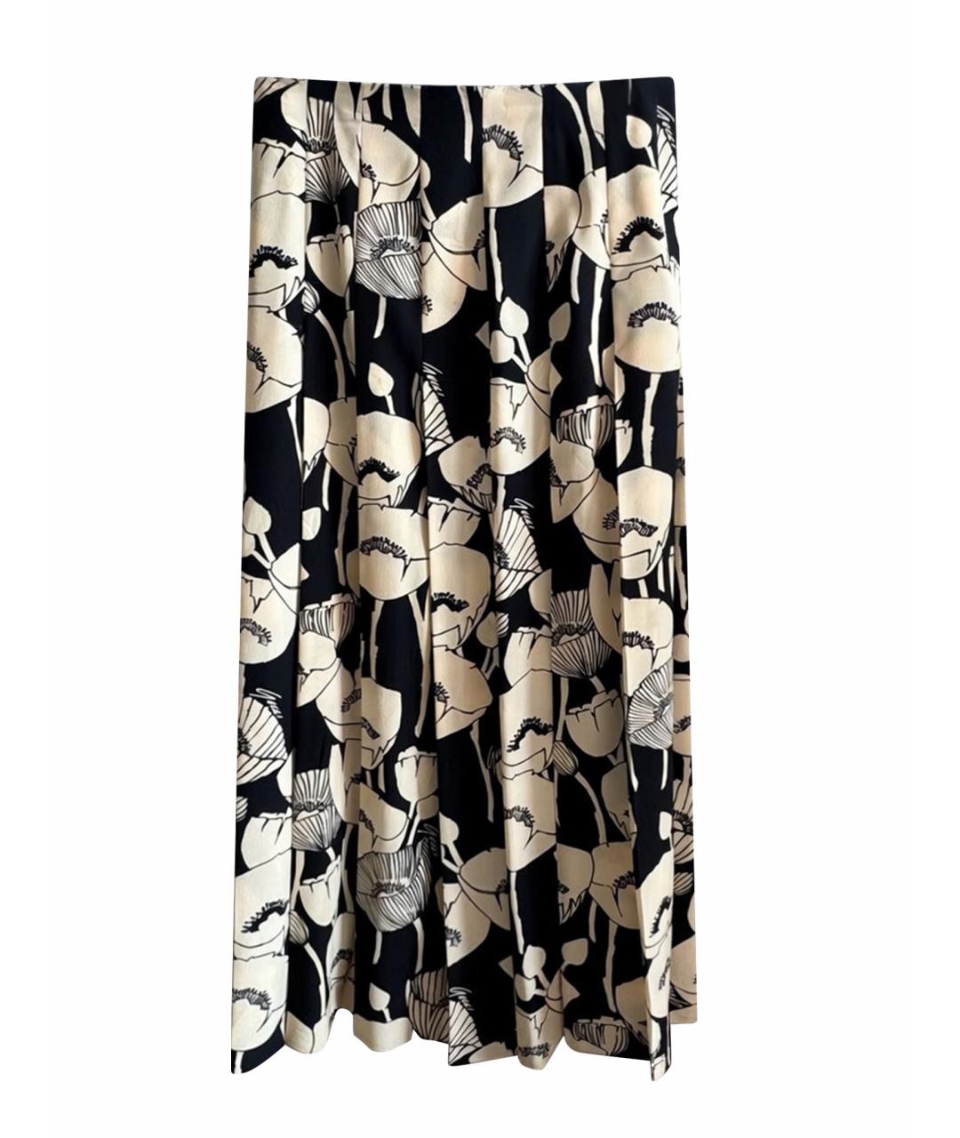 GUCCI Мульти шелковая юбка миди, фото 1