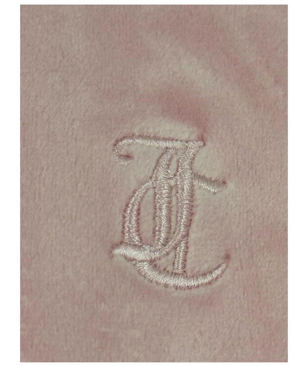 JUICY COUTURE Розовый велюровый костюм с брюками, фото 5