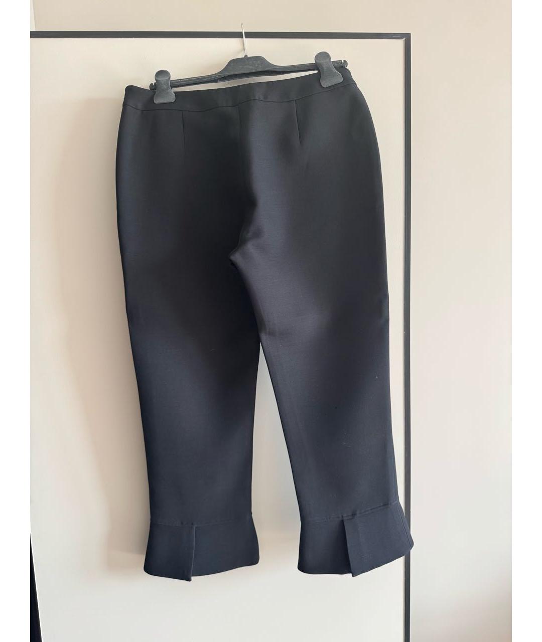 CHRISTIAN DIOR Черные шерстяные кюлоты, фото 2