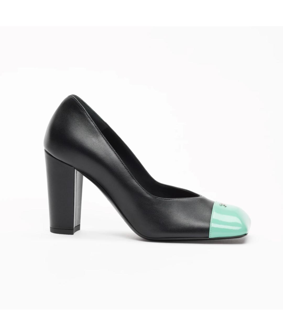 CHANEL Черные кожаные туфли, фото 2