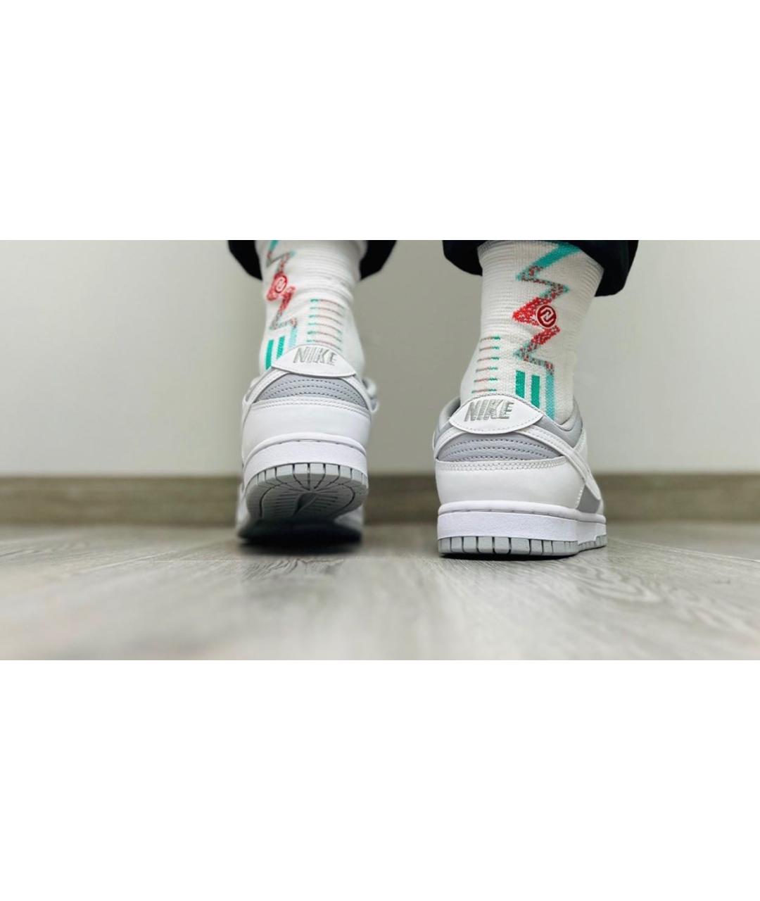 NIKE Белые кожаные кроссовки, фото 8