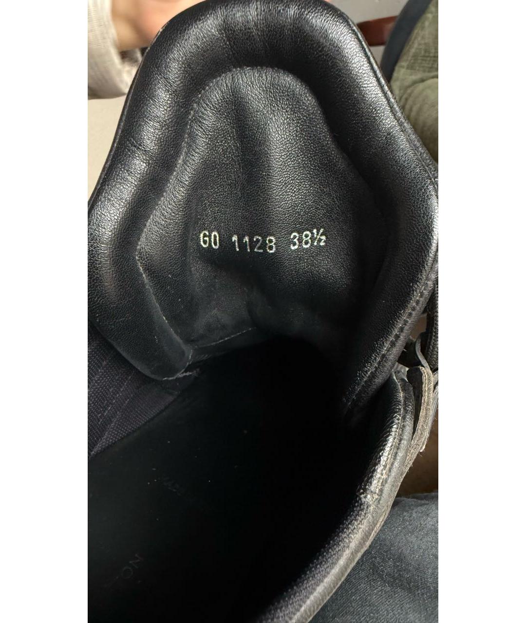 LOUIS VUITTON Черные кожаные кроссовки, фото 5